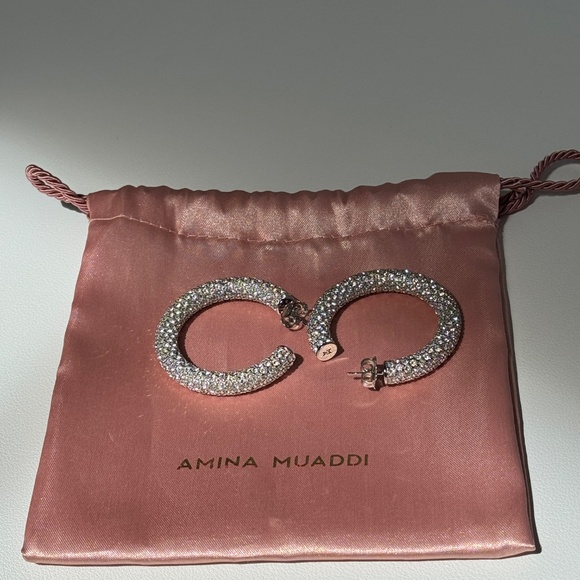Aminah Muaddi Cameron Hoop Earrings - Picture 13 of 16